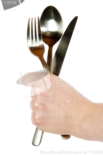 Image of Knife, Fork and Spoon