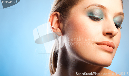 Image of blue makeup