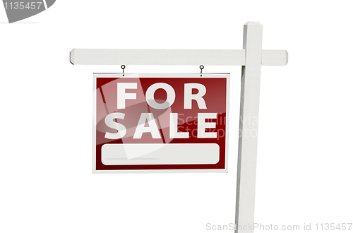 Image of Home For Sale Real Estate Sign  on White