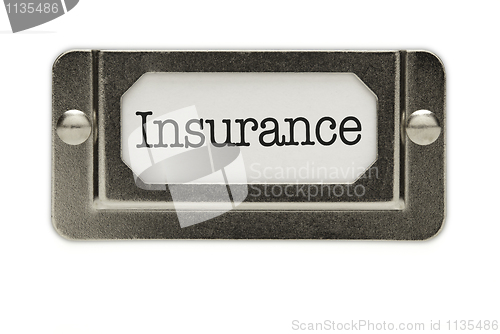 Image of Insurance File Drawer Label