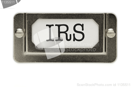 Image of IRS File Drawer Label