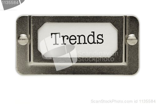 Image of Trends File Drawer Label