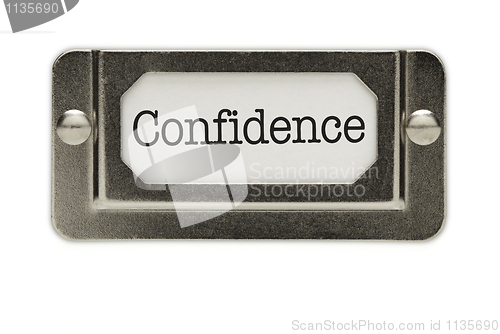 Image of Confidence File Drawer Label