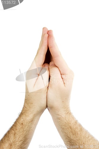 Image of Praying Hands Isolated