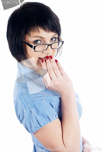 Image of Shocked young woman