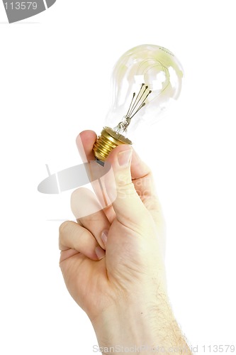 Image of Hand with Light Bulb