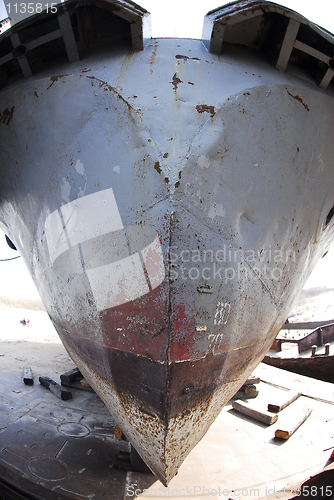 Image of Rust nose of ship