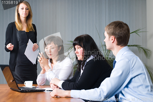 Image of Woman making a business presentation