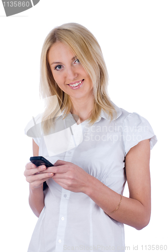 Image of Woman with phone
