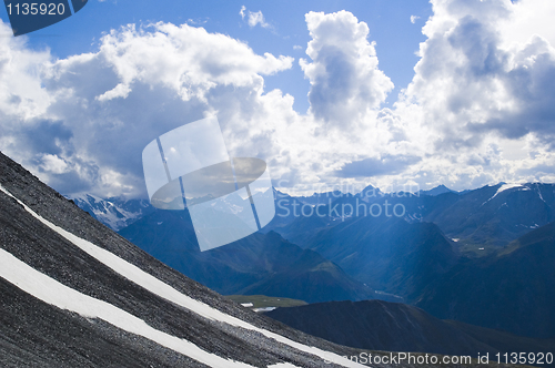 Image of Sunbeams in mountains