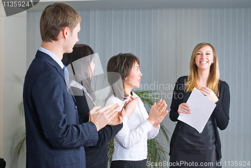 Image of Woman making a business presentation