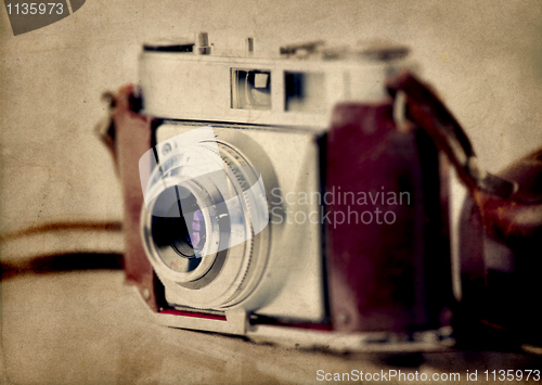 Image of Old fashioned photography camera