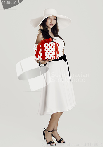 Image of Girl with a gift