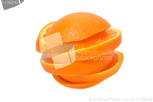 Image of Sliced orange closeup