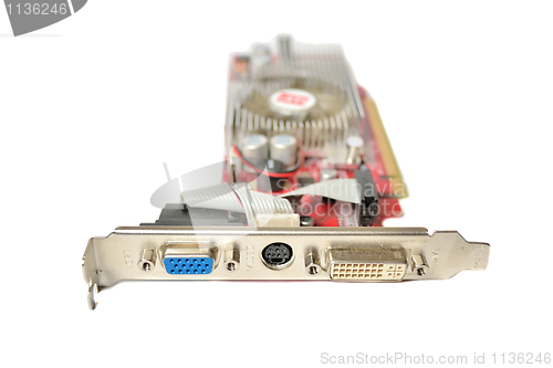 Image of Video card isolated on white