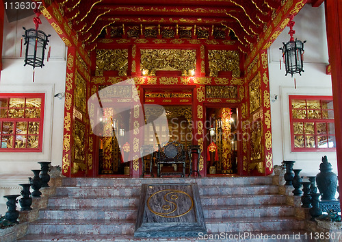 Image of Chinese style building at the Bang Pa In Palace, Thailand