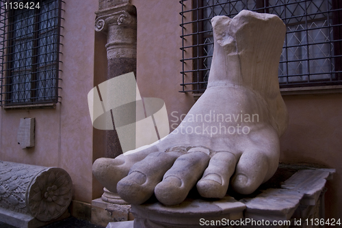 Image of feet of Constantin