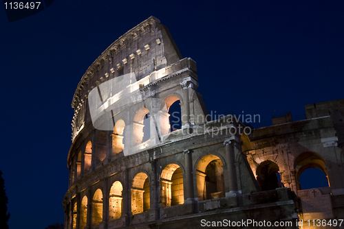 Image of Coliseum at night