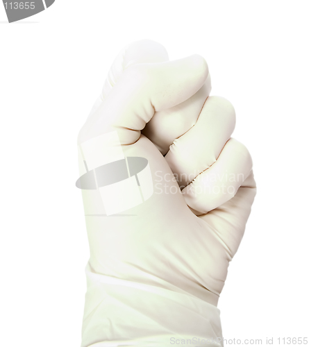 Image of Latex Glove on Hand