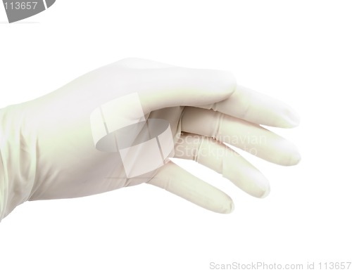 Image of Latex Glove on Hand