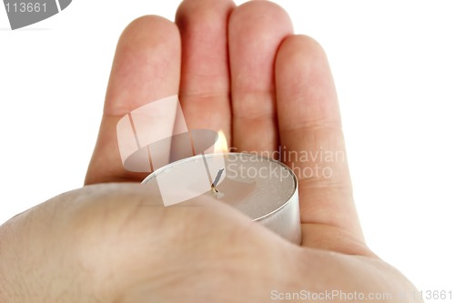 Image of Holding Tea Light