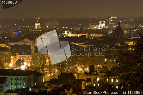 Image of Rome at night