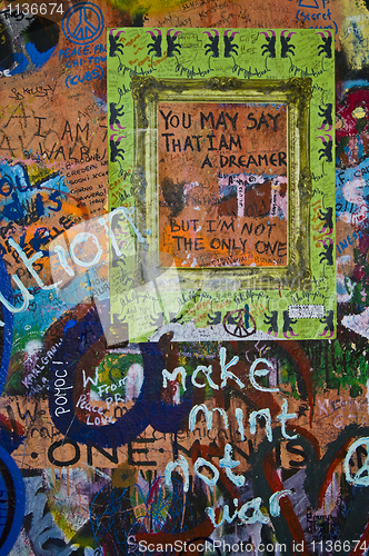 Image of Lennon wall