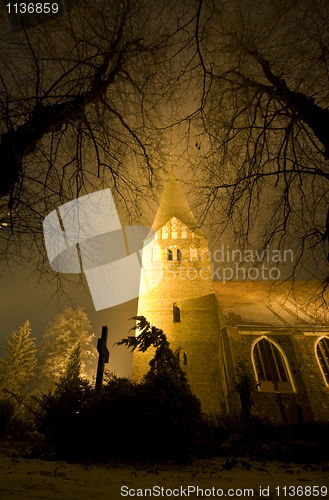 Image of Church at night