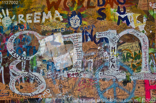 Image of Lennon wall