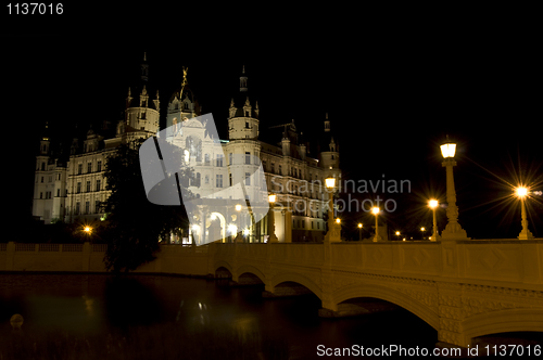 Image of Schwerin at night