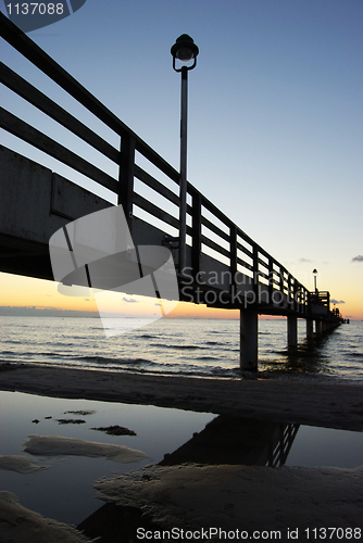 Image of Pier at night