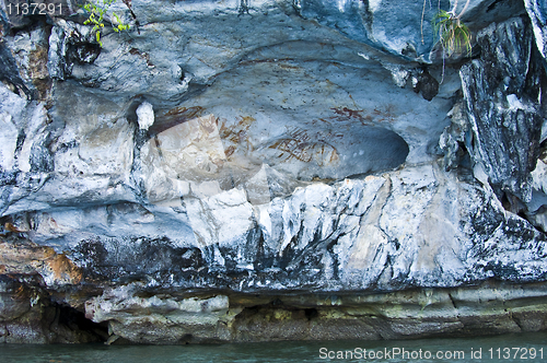 Image of Rock painting of Khao Khien