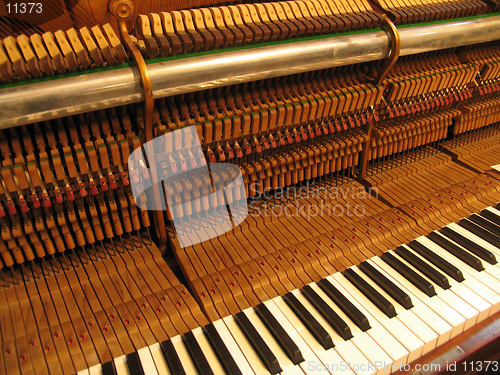 Image of Old piano being repaired and trimmed.