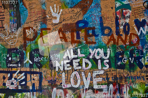 Image of Lennon wall