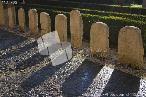 Image of roman tombstones