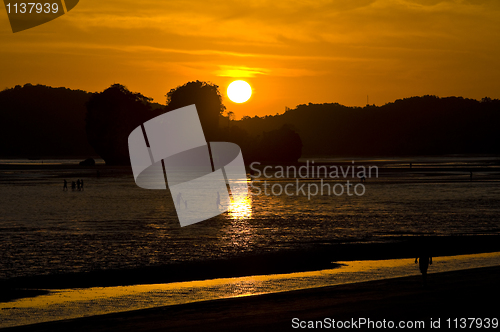 Image of Sunset at the Andaman Sea