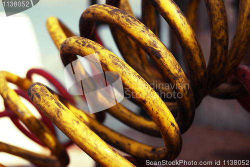 Image of Red and yellow cables