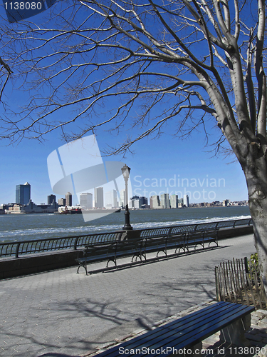 Image of Sitting at the Hudson river