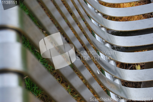 Image of Metallic bench