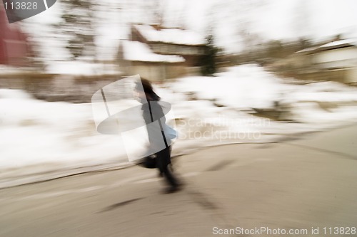 Image of Running in Motion Blur