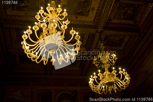Image of Two chandeliers