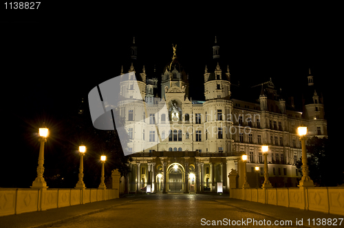 Image of Schwerin at night