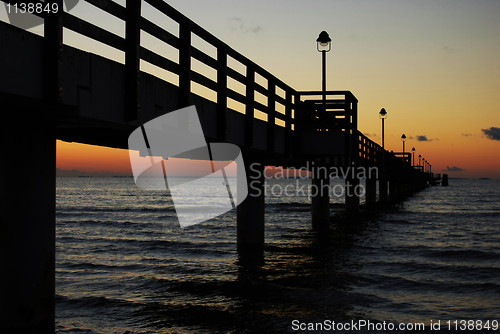 Image of Pier at night