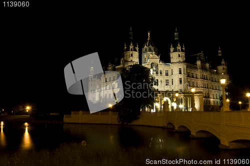 Image of Schwerin at night