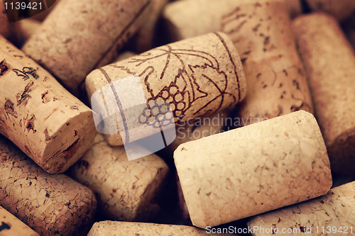 Image of wine corks backgrounds