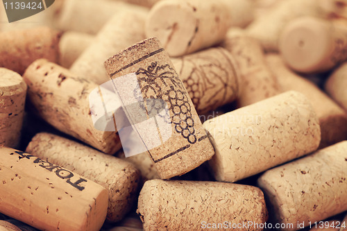 Image of wine corks backgrounds