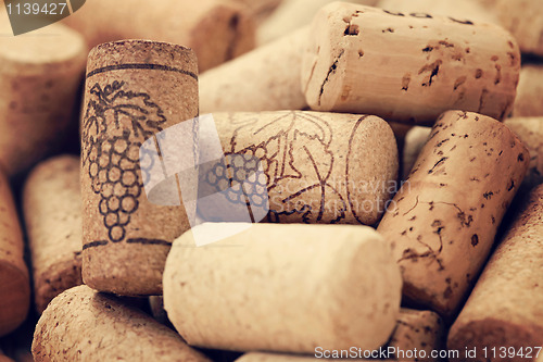 Image of wine corks backgrounds