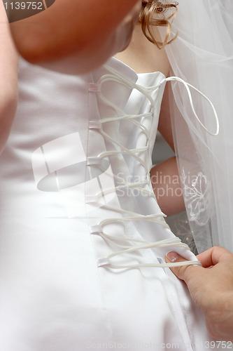 Image of  bride's corset