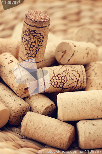 Image of wine corks backgrounds