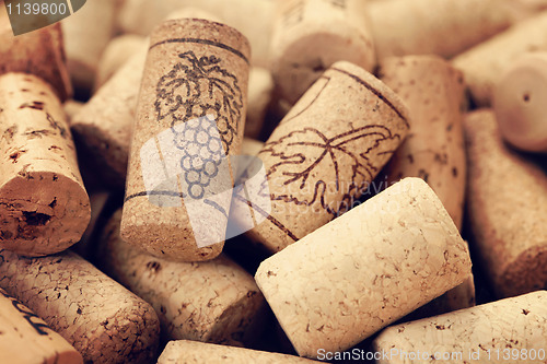 Image of wine corks backgrounds